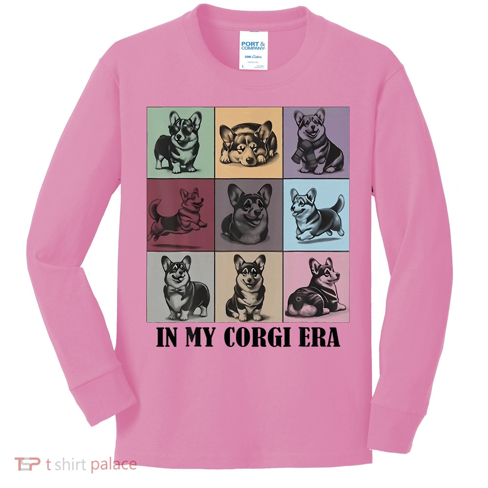 In My Corgi Era Funny Corgi Mom Dog Lover Kids Long Sleeve Shirt