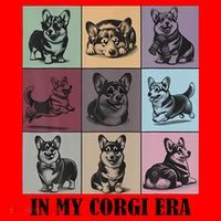 In My Corgi Era Funny Corgi Mom Dog Lover Santa Hat thumb 1