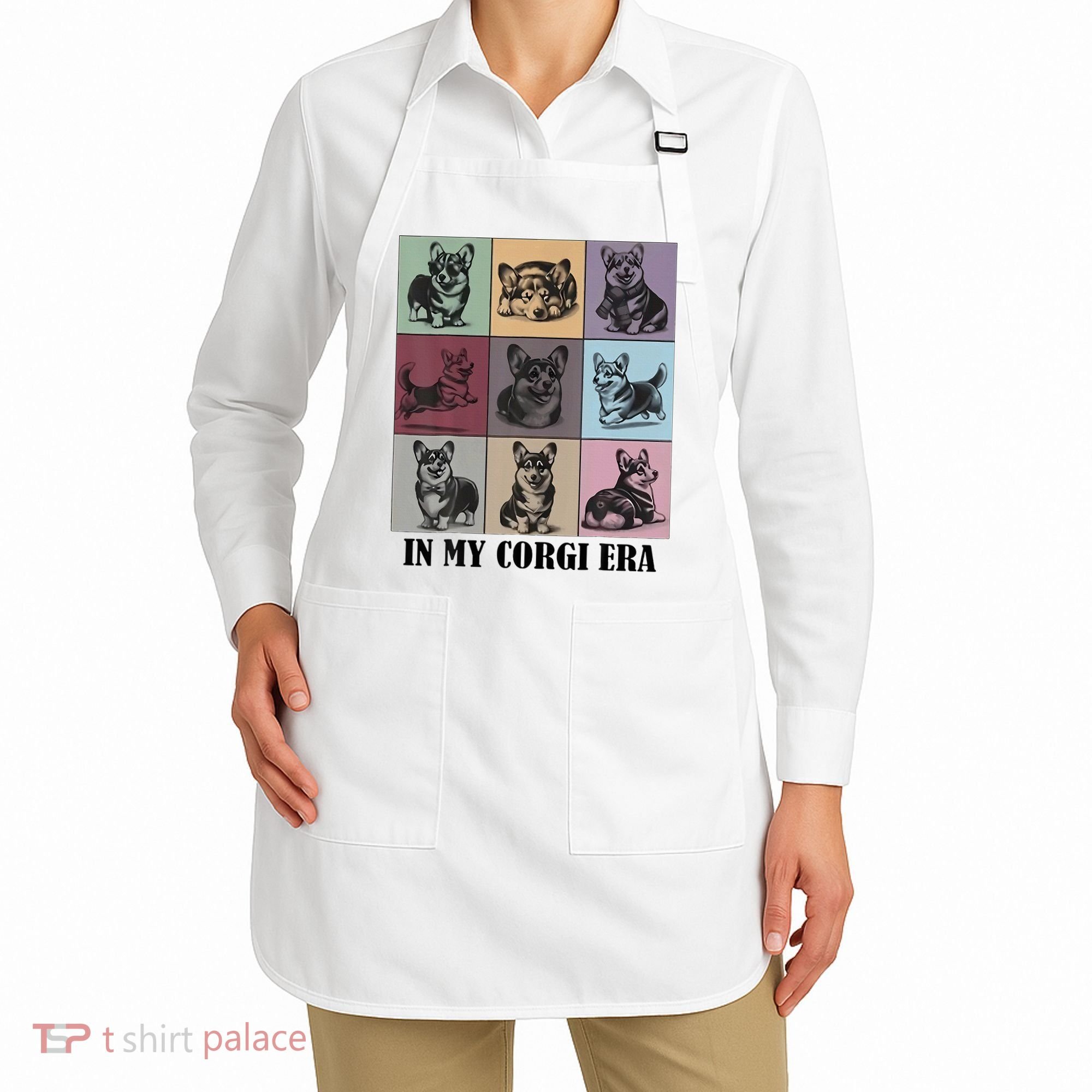 In My Corgi Era Funny Corgi Mom Dog Lover Apron