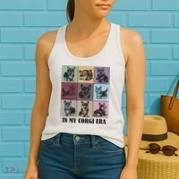 In My Corgi Era Funny Corgi Mom Dog Lover Women's Tank Top thumb 2