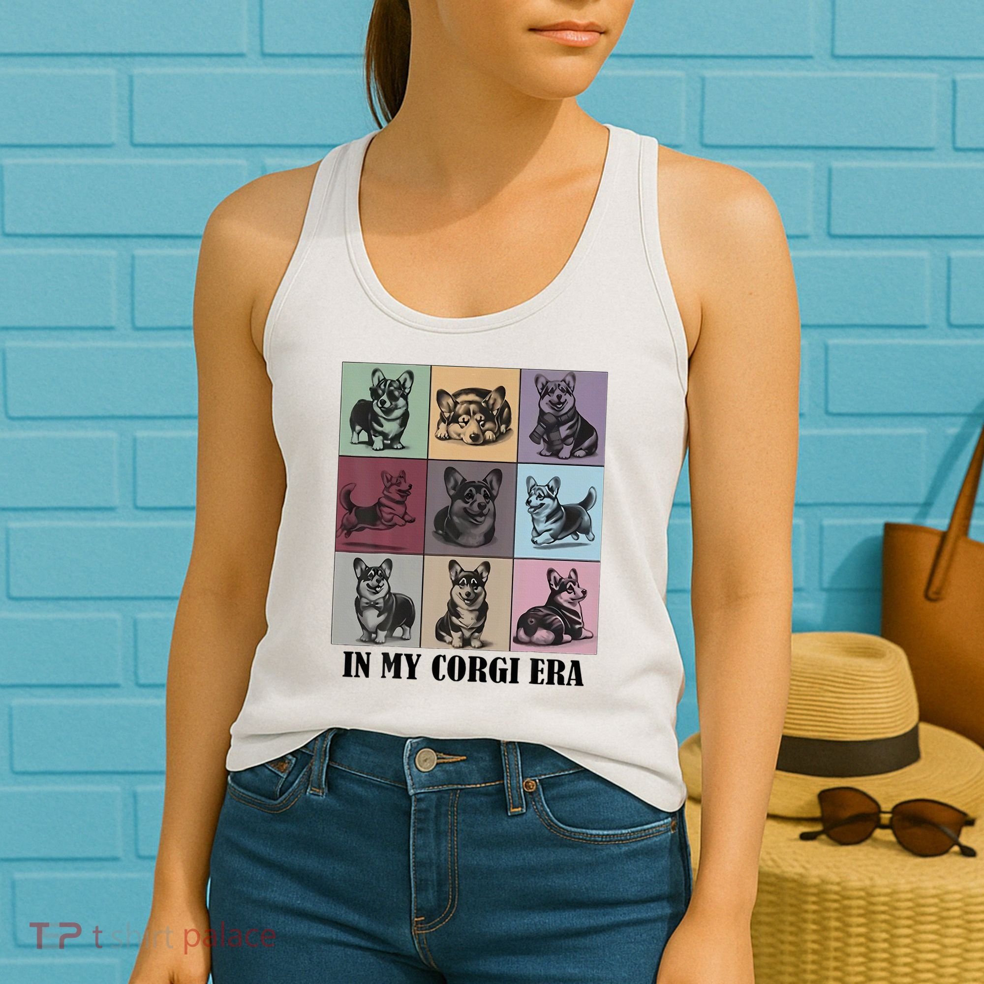 In My Corgi Era Funny Corgi Mom Dog Lover Women's Tank Top