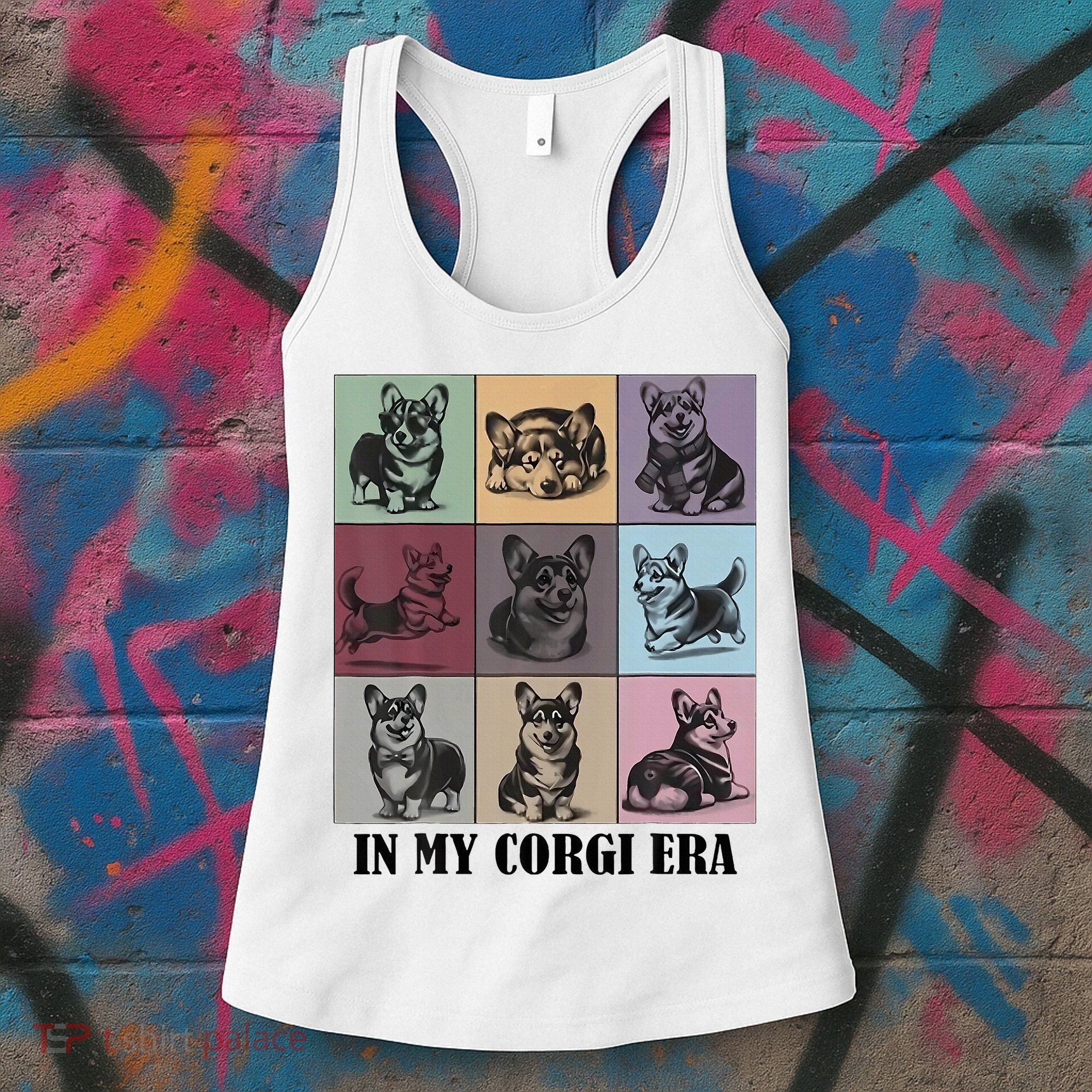 In My Corgi Era Funny Corgi Mom Dog Lover Women's Tank Top