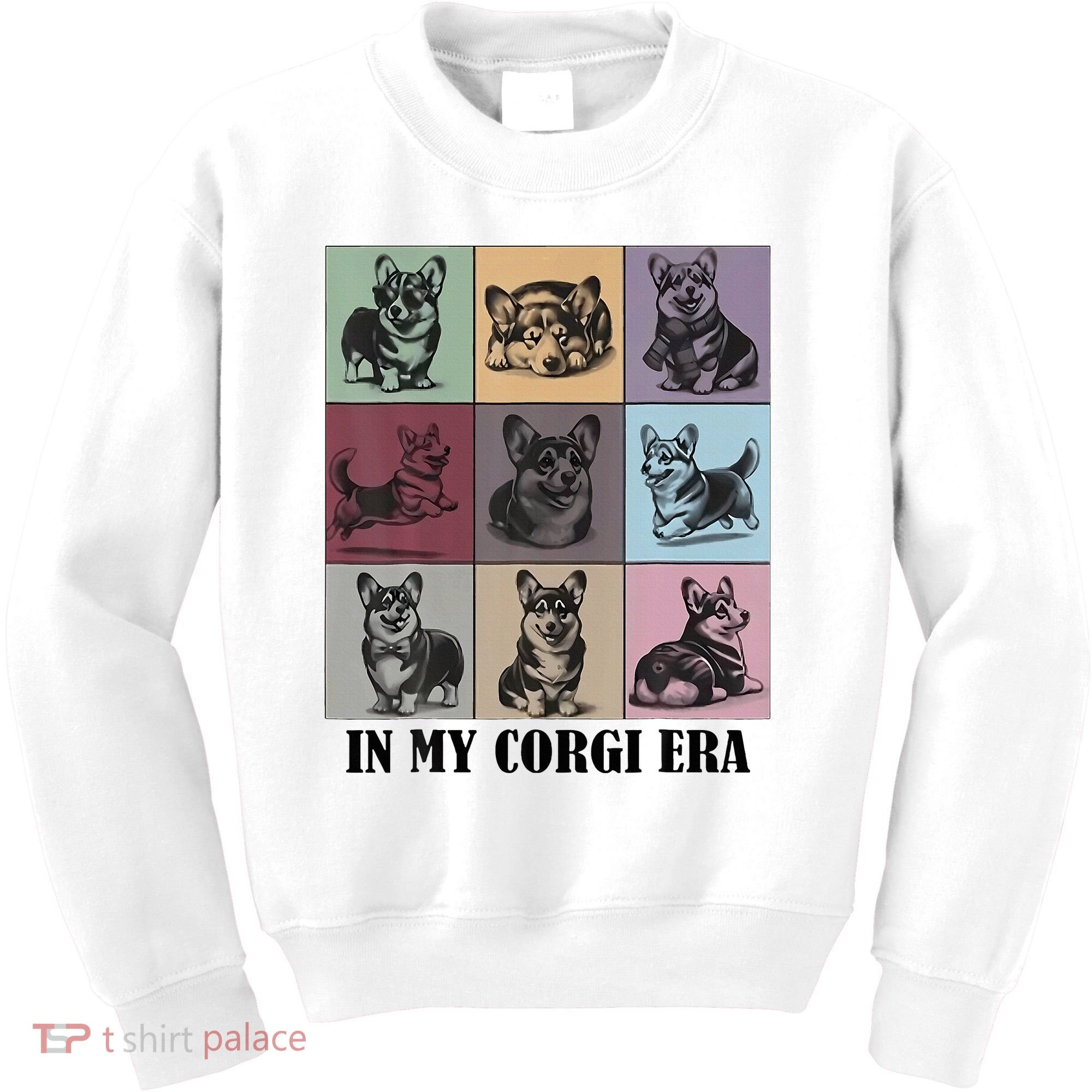 In My Corgi Era Funny Corgi Mom Dog Lover Kids Sweatshirt