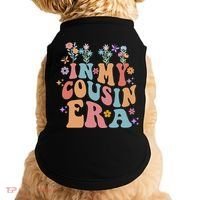In My Cousin Era Floral Family Matching Doggie Tank thumb 0