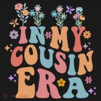 In My Cousin Era Floral Family Matching Apron thumb 3