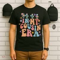 In My Cousin Era Floral Family Matching T-Shirt thumb 6