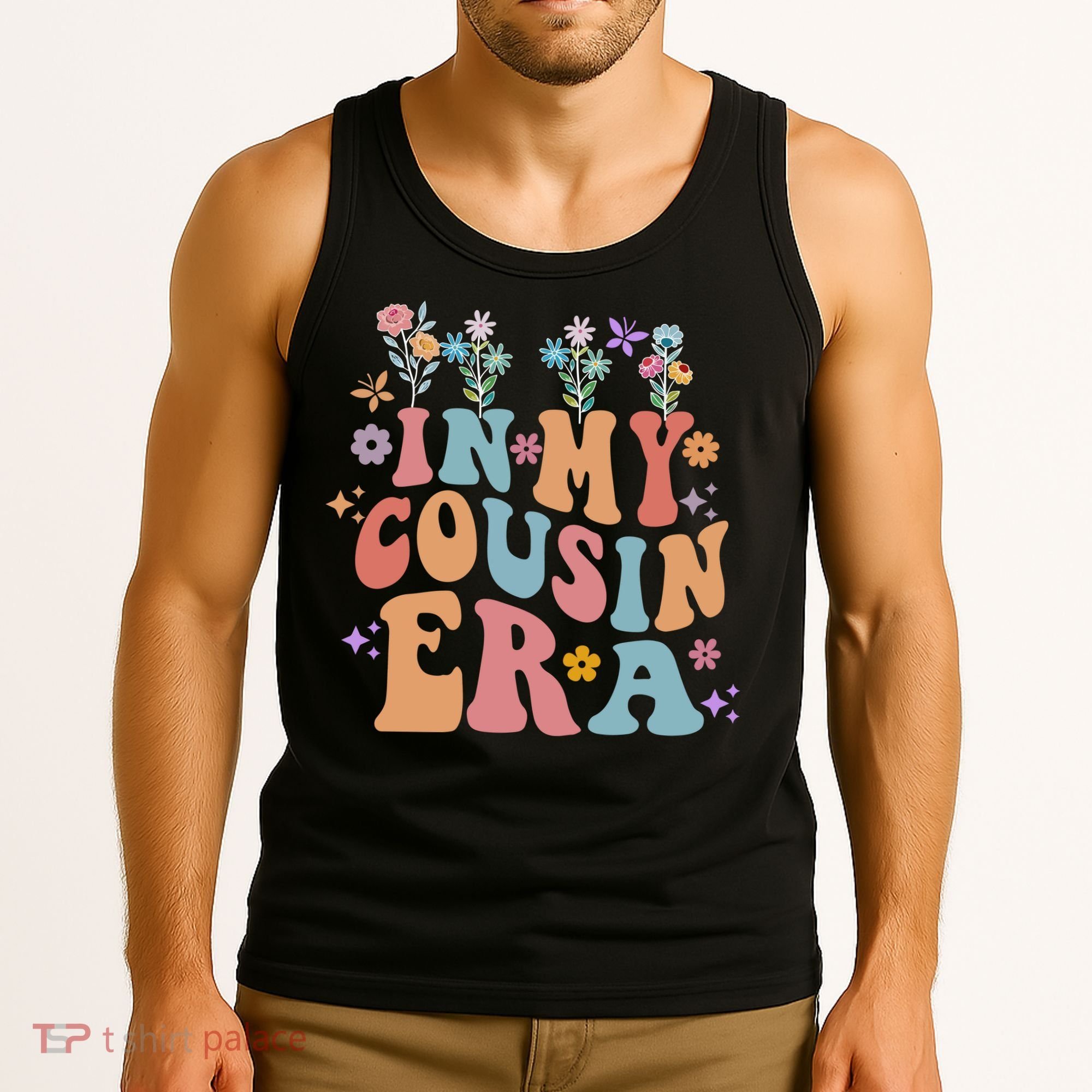 In My Cousin Era Floral Family Matching Tank Top