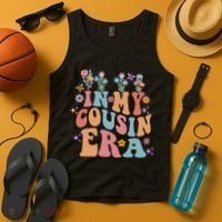 In My Cousin Era Floral Family Matching Tank Top thumb 4