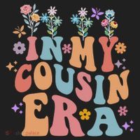 In My Cousin Era Floral Family Matching Golf Towel thumb 3