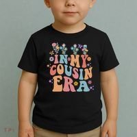 In My Cousin Era Floral Family Matching Toddler T-Shirt thumb 2