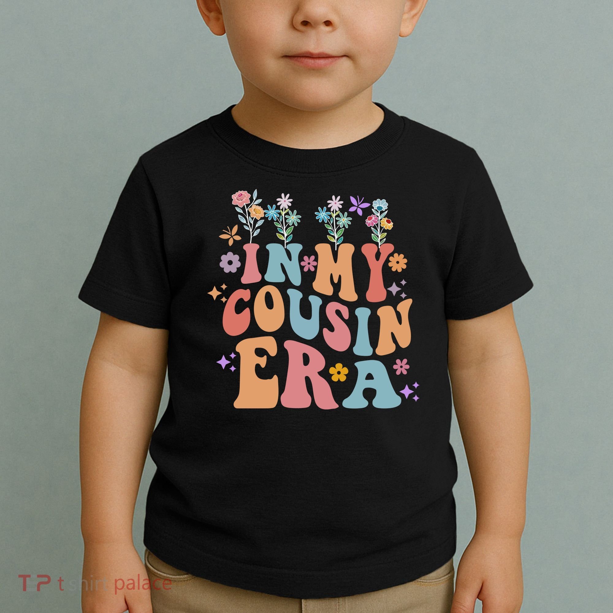 In My Cousin Era Floral Family Matching Toddler T-Shirt