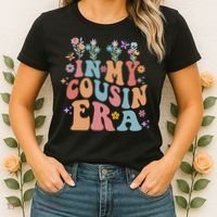 In My Cousin Era Floral Family Matching Women's T-Shirt thumb 2