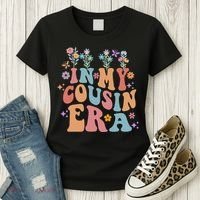 In My Cousin Era Floral Family Matching Women's T-Shirt thumb 3