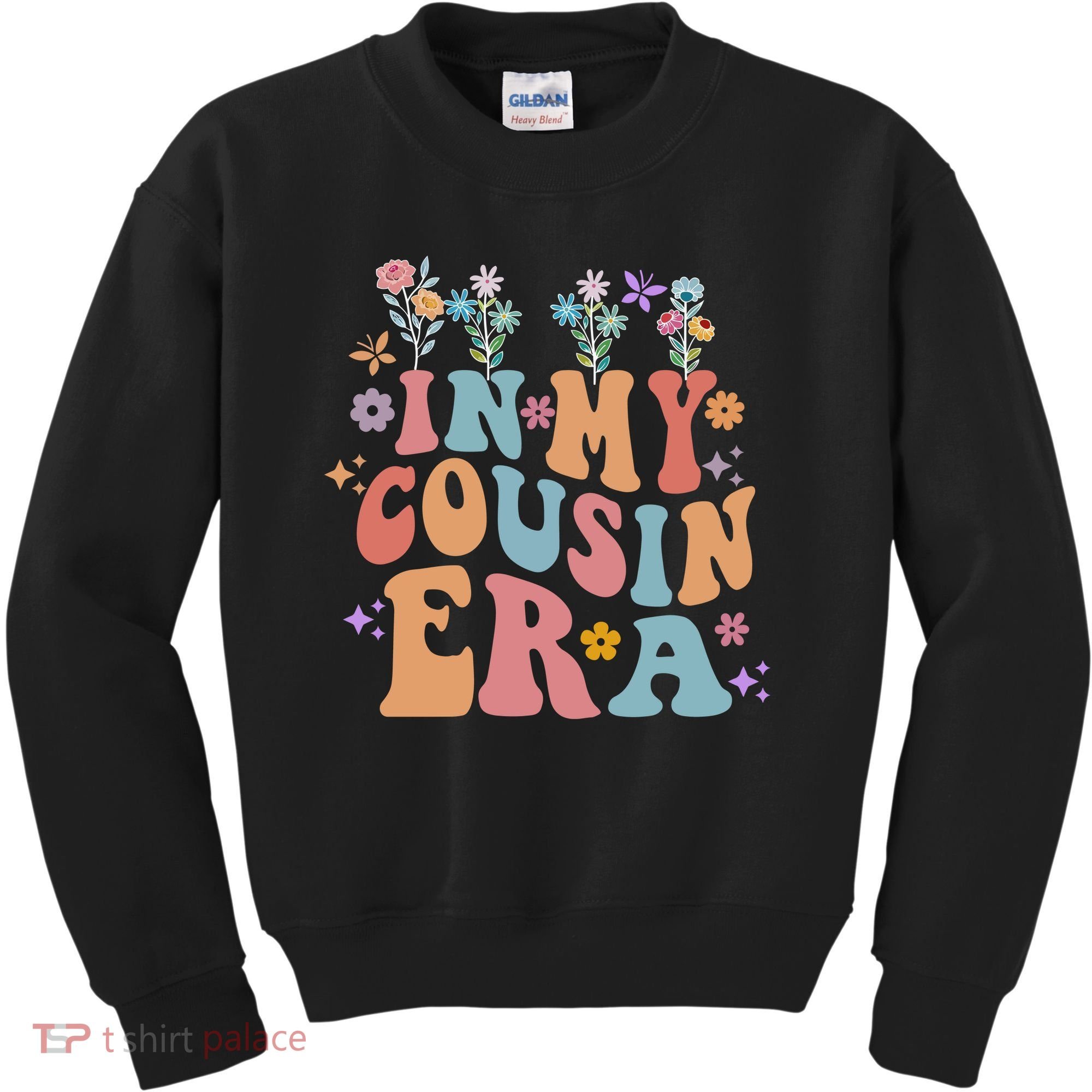 In My Cousin Era Floral Family Matching Kids Sweatshirt