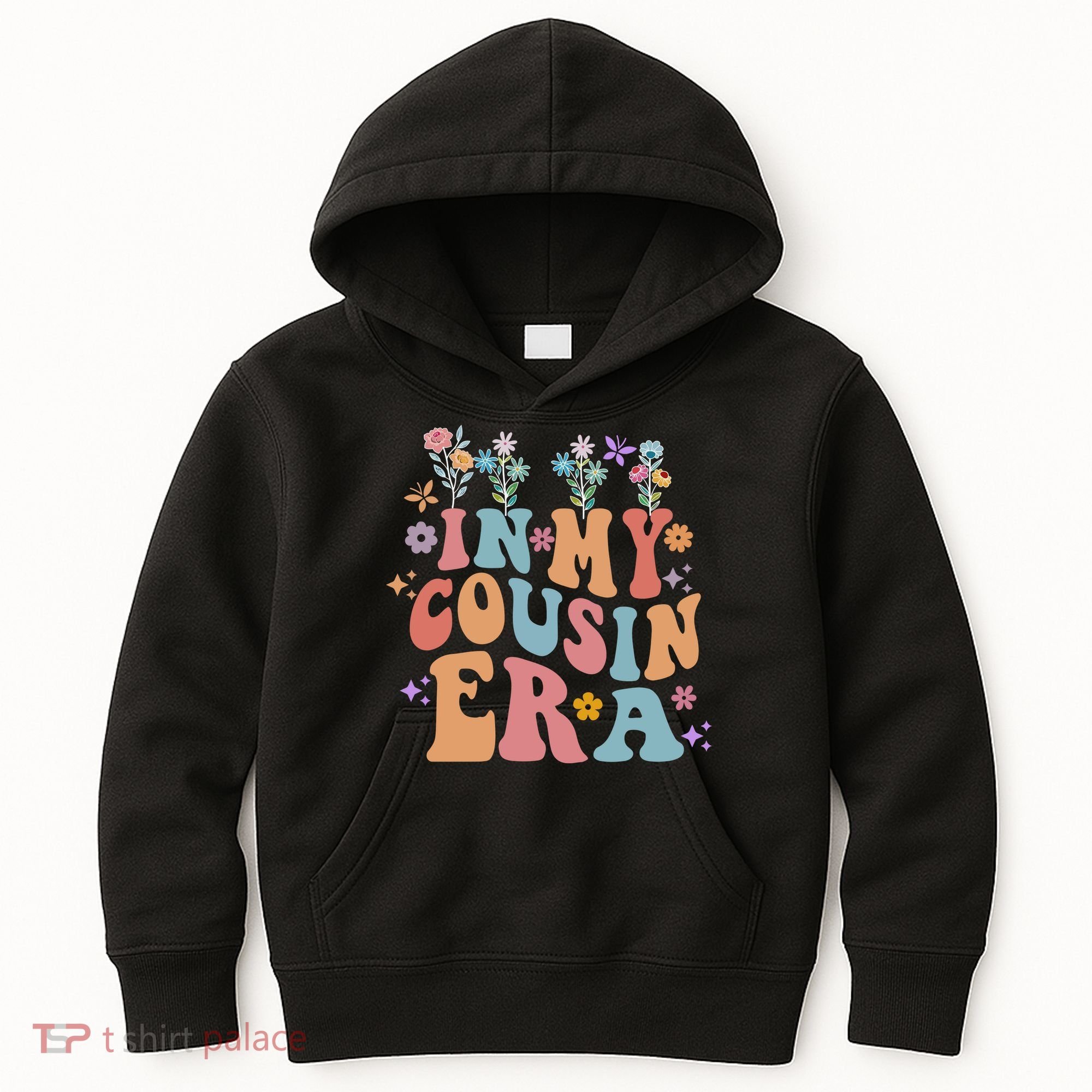 In My Cousin Era Floral Family Matching Kids Hoodie