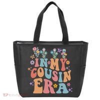 In My Cousin Era Floral Family Matching Tote Bag thumb 0