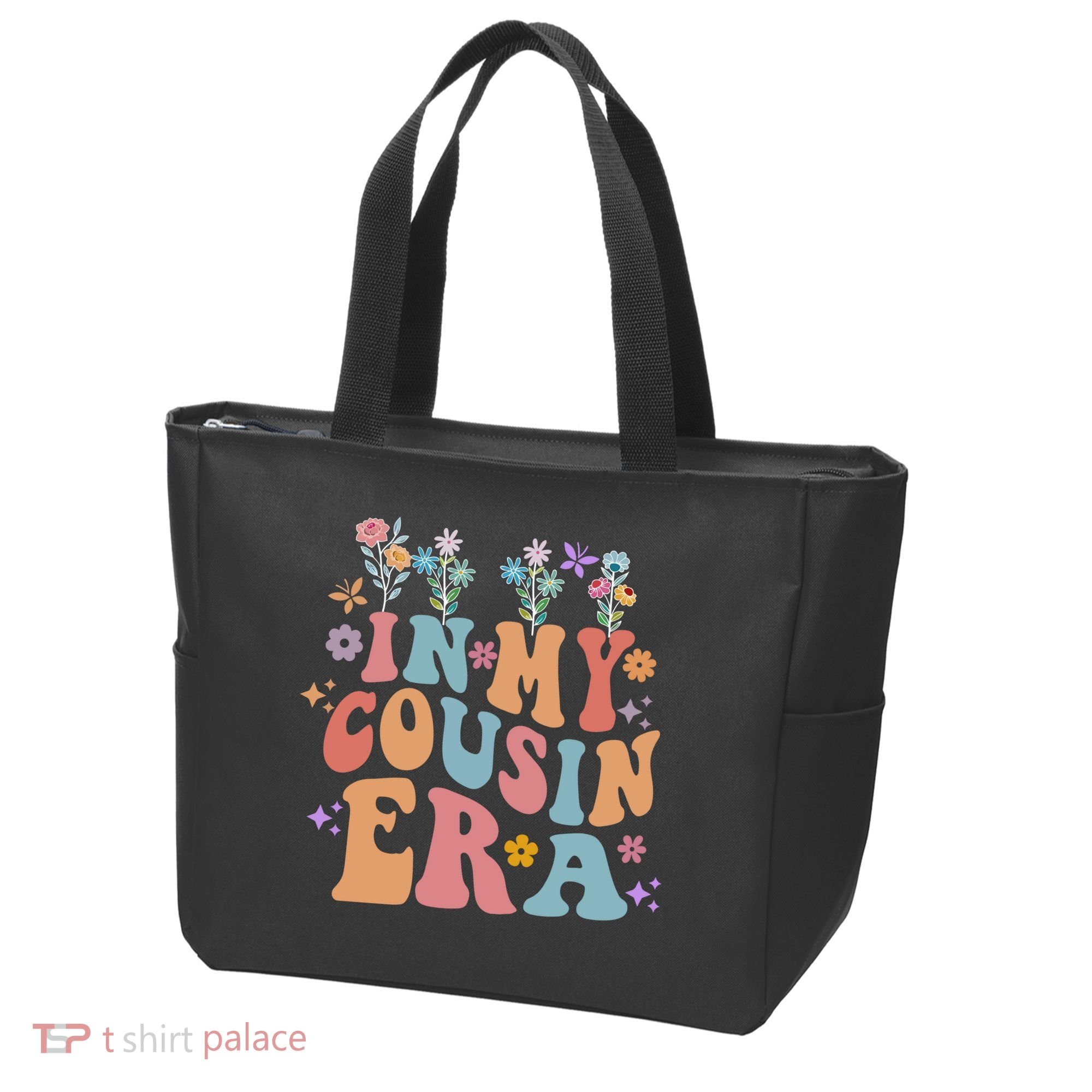 In My Cousin Era Floral Family Matching Tote Bag