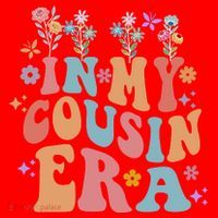 In My Cousin Era Floral Family Matching Santa Hat thumb 1