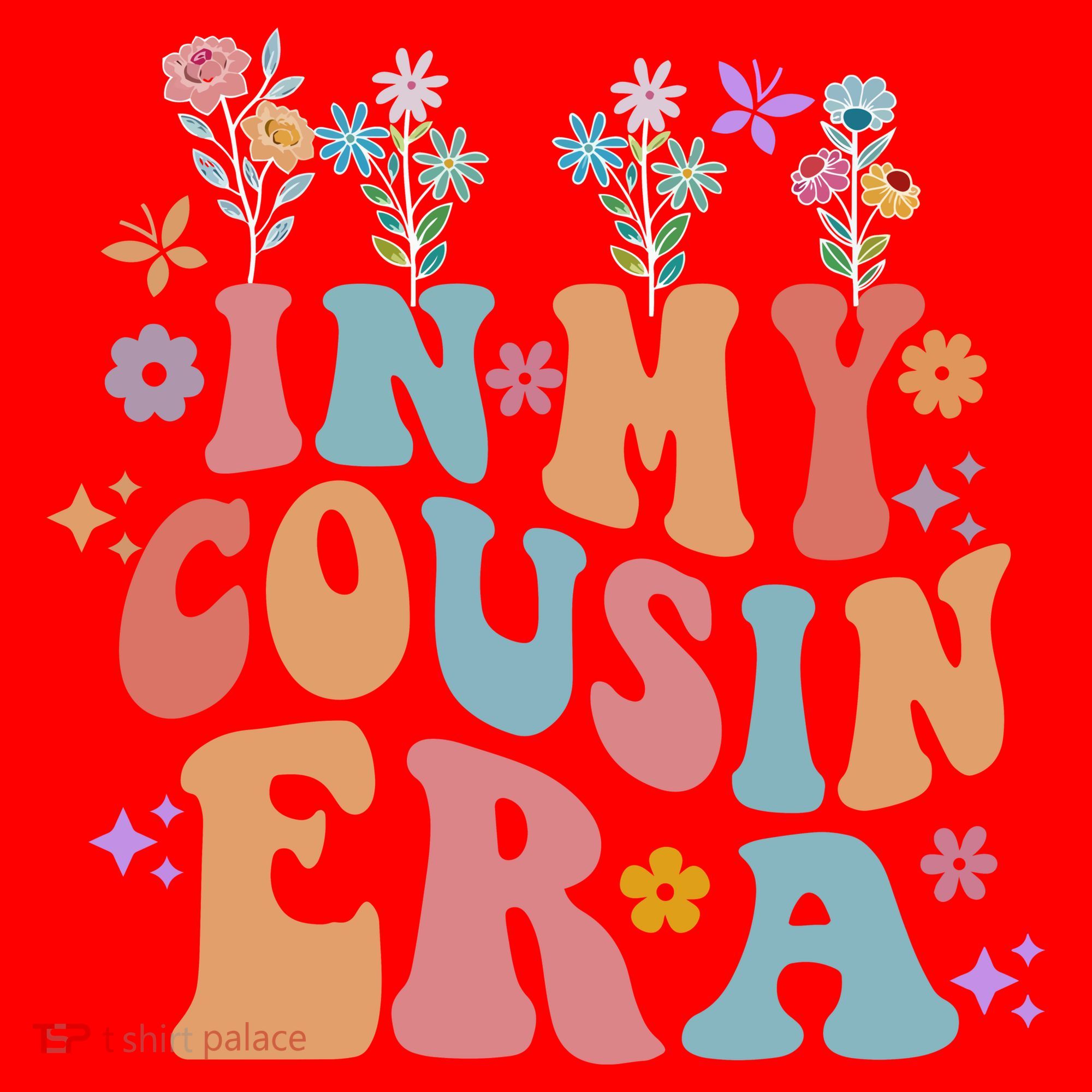 In My Cousin Era Floral Family Matching Santa Hat