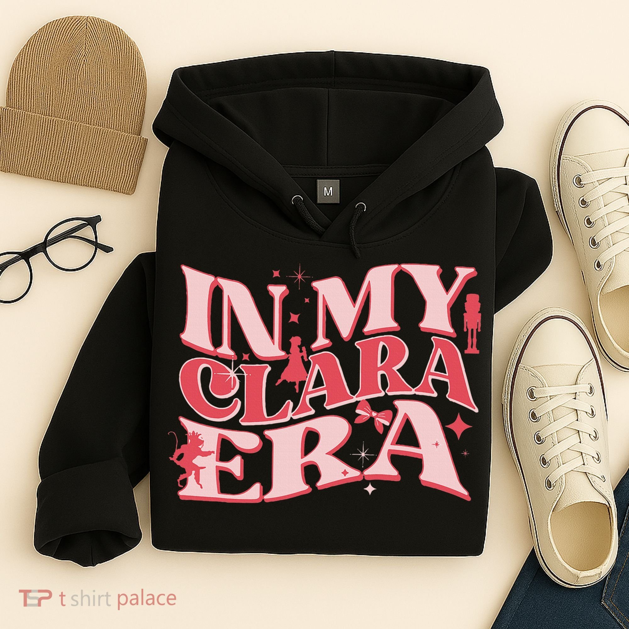 In My Clara Era Nutcracker Ballet Sugar Plum Fairy Groovy Hoodie
