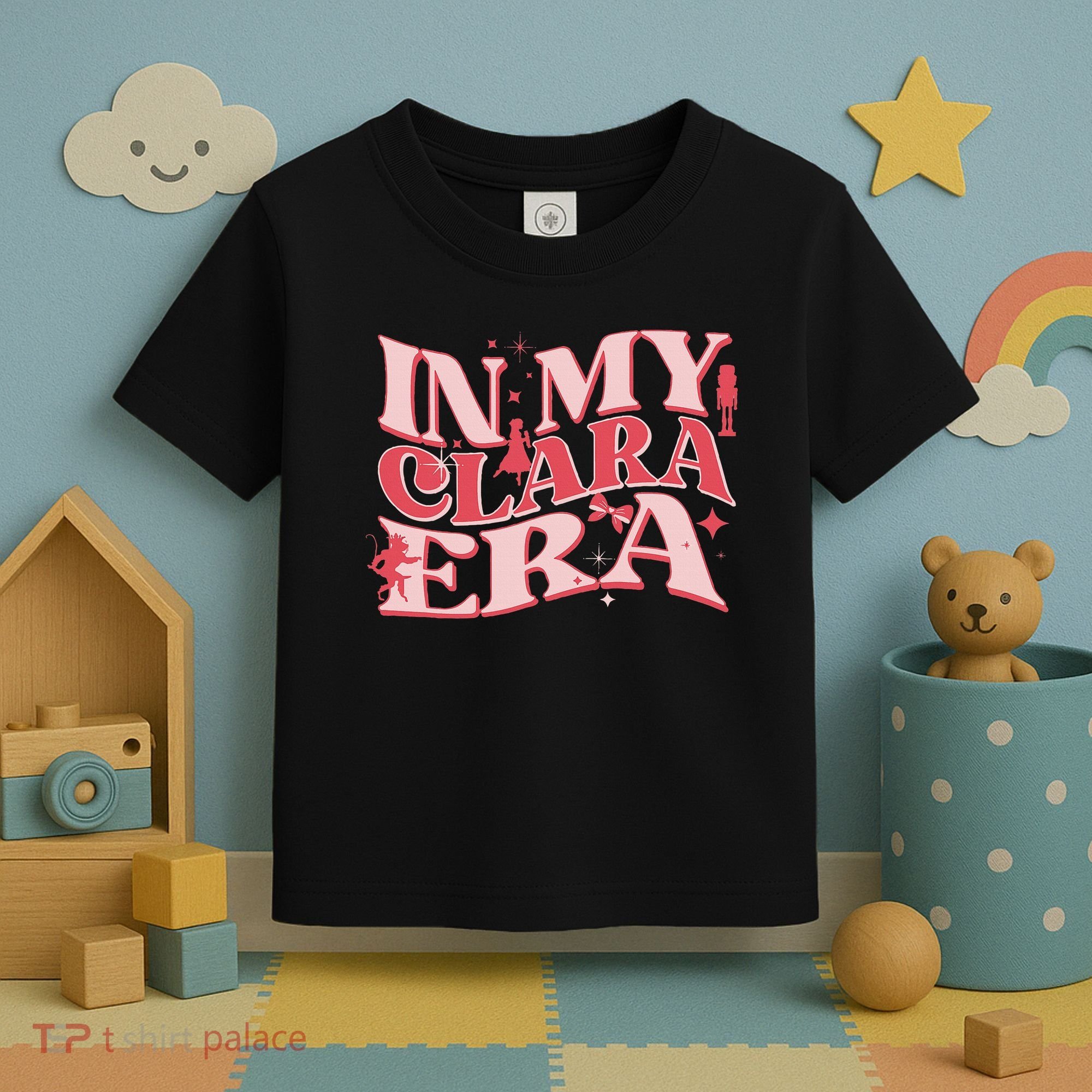 In My Clara Era Nutcracker Ballet Sugar Plum Fairy Groovy Toddler T-Shirt