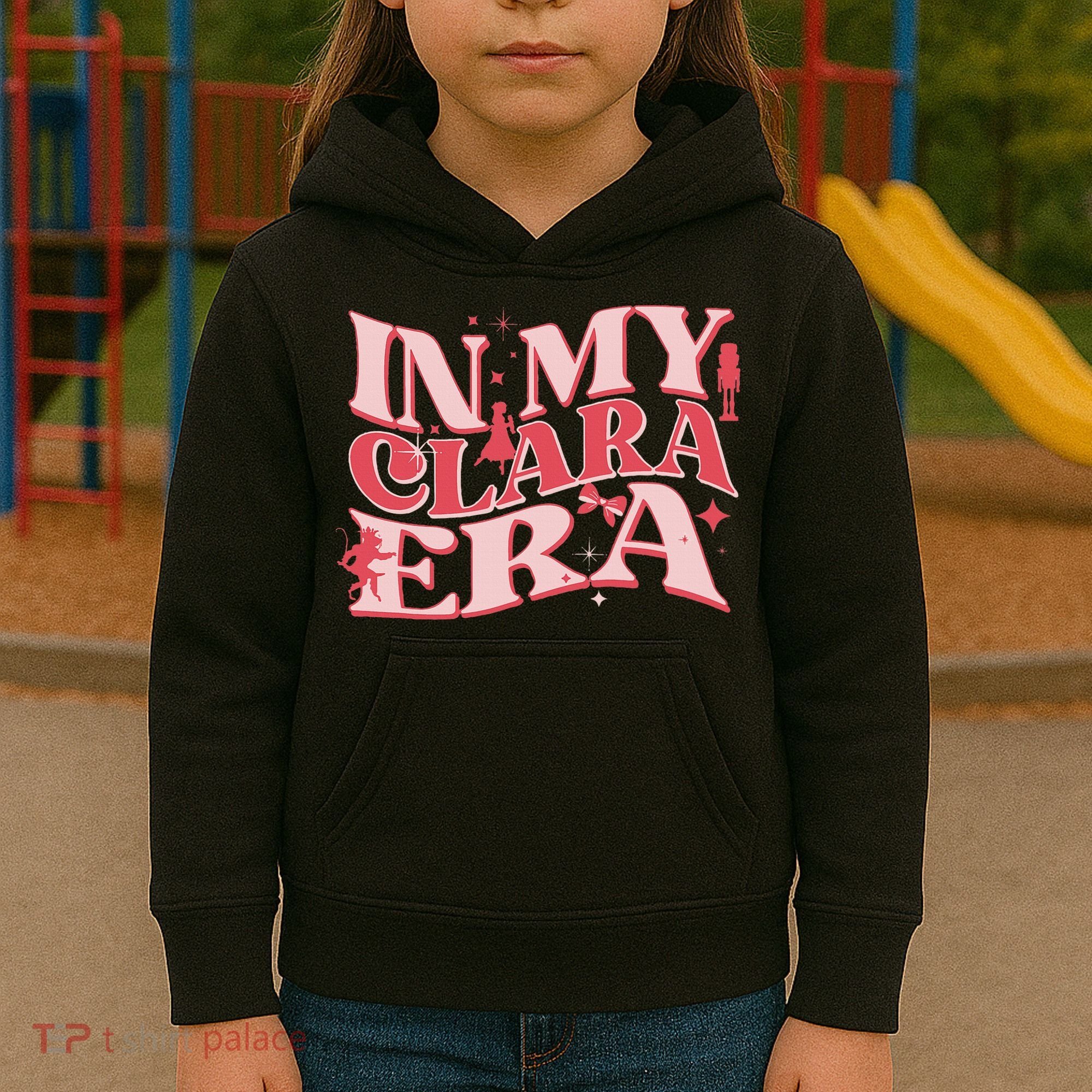 In My Clara Era Nutcracker Ballet Sugar Plum Fairy Groovy Kids Hoodie