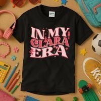 In My Clara Era Nutcracker Ballet Sugar Plum Fairy Groovy Kids T-Shirt thumb 3