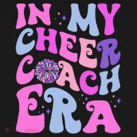 In My Cheer Coach Era Funny Groovy Cheerleading Football Ornament thumb 1