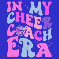 In My Cheer Coach Era Funny Groovy Cheerleading Football Polo thumb 2
