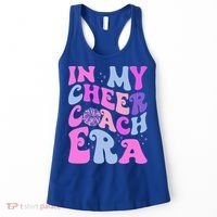 In My Cheer Coach Era Funny Groovy Cheerleading Football Women's Tank Top thumb 0