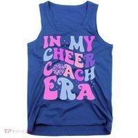 In My Cheer Coach Era Funny Groovy Cheerleading Football Tank Top thumb 0