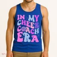In My Cheer Coach Era Funny Groovy Cheerleading Football Tank Top thumb 3