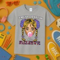 I Must Confess I Still Believe Buffalo Kids T-Shirt thumb 3