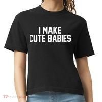 I Make Cute Babies Funny New Dad Mom Gift Comfort Colors Boxy T-Shirt thumb 0