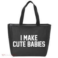 I Make Cute Babies Funny New Dad Mom Gift Tote Bag thumb 0
