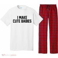 I Make Cute Babies Funny New Dad Mom Gift Pajama Set thumb 0