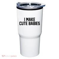 I Make Cute Babies Funny New Dad Mom Gift Tumbler thumb 0