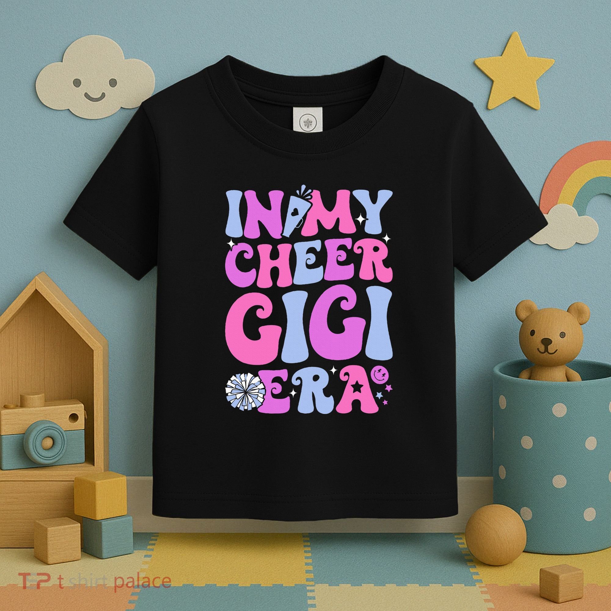 In My Cheer Gigi Era Cheerleading Toddler T-Shirt