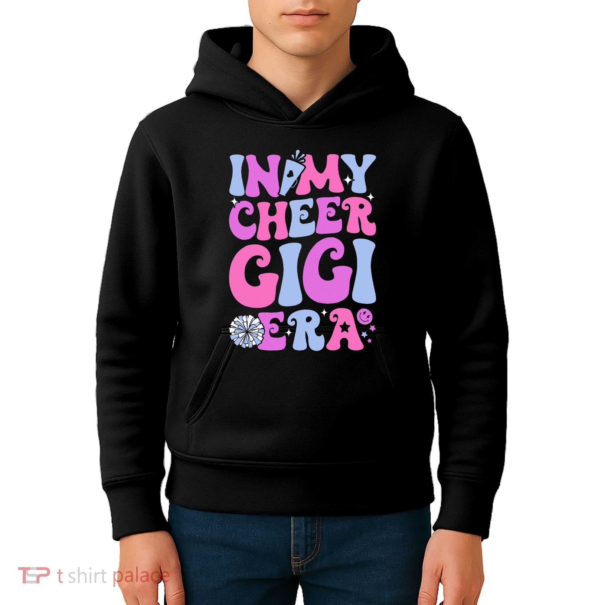 In My Cheer Gigi Era Cheerleading Kids Hoodie