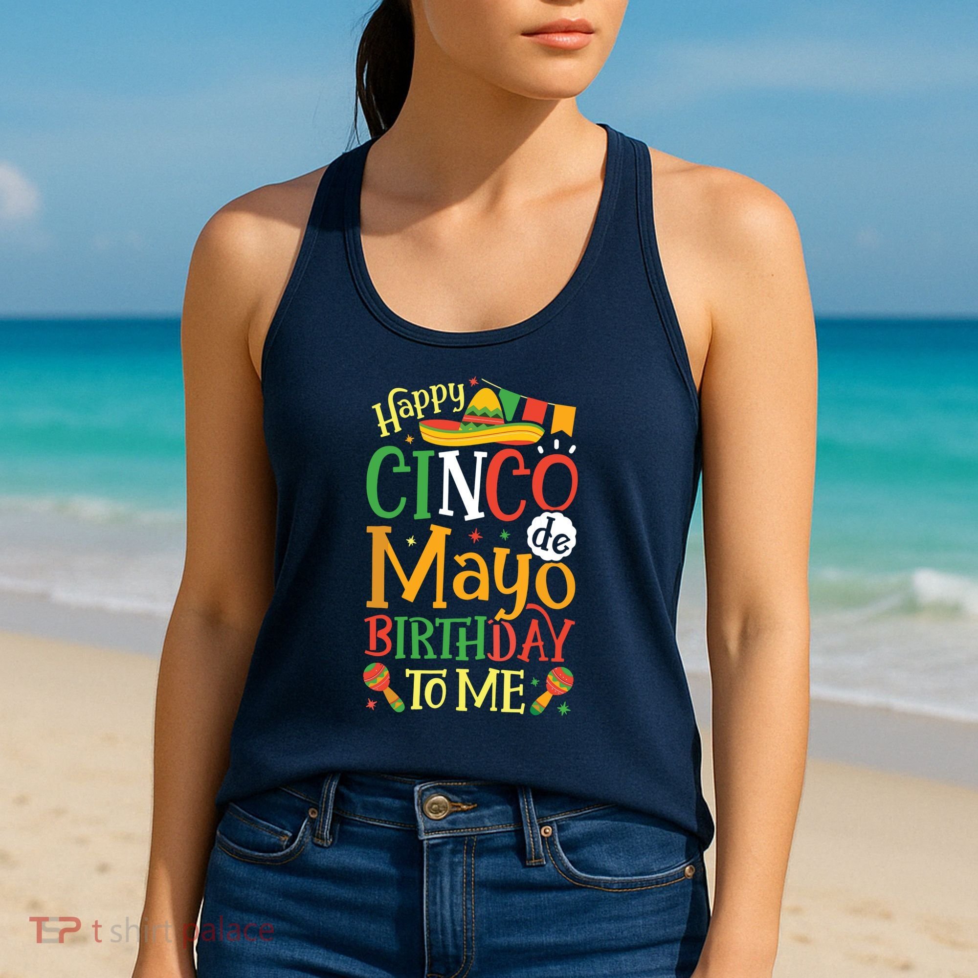 It's My Cinco De Mayo Birthday Fiesta Mexican B Day Party Women's Tank Top