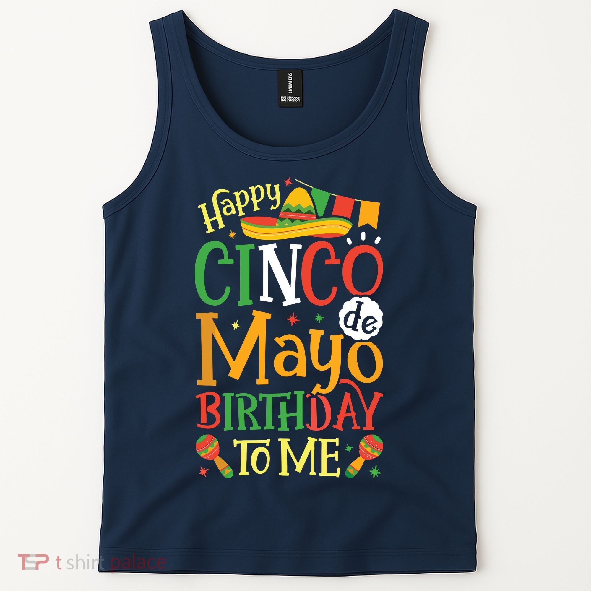 It's My Cinco De Mayo Birthday Fiesta Mexican B Day Party Tank Top