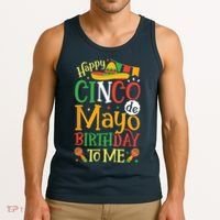 It's My Cinco De Mayo Birthday Fiesta Mexican B Day Party Tank Top thumb 3