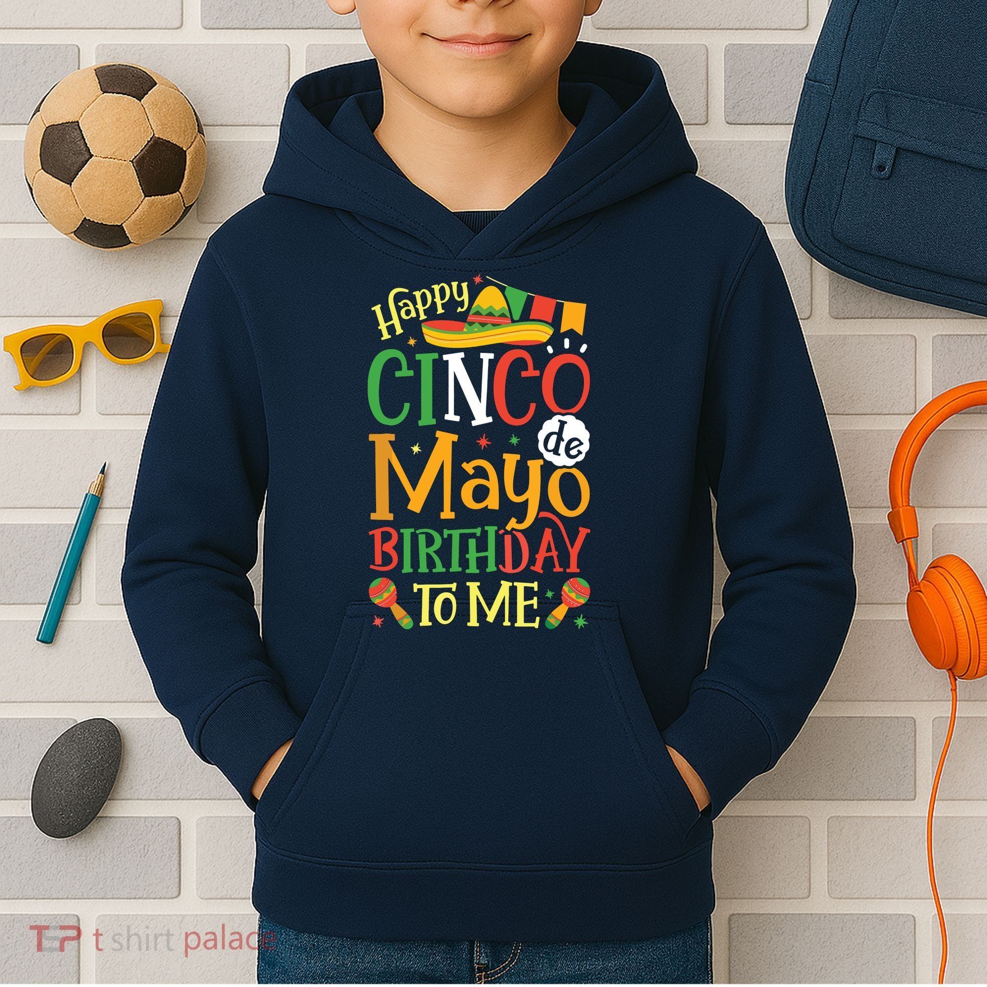 It's My Cinco De Mayo Birthday Fiesta Mexican B Day Party Kids Hoodie