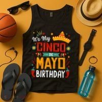 It's My Cinco De Mayo Birthday Tank Top thumb 4