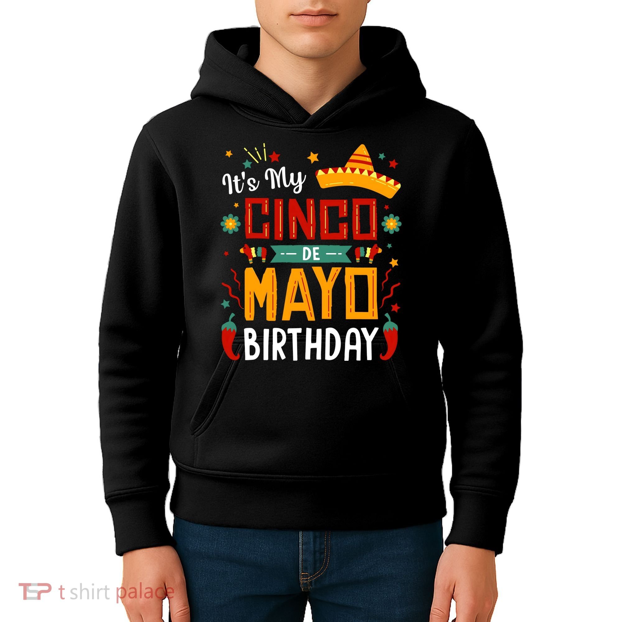 It's My Cinco De Mayo Birthday Kids Hoodie