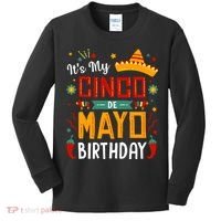 It's My Cinco De Mayo Birthday Kids Long Sleeve Shirt thumb 0