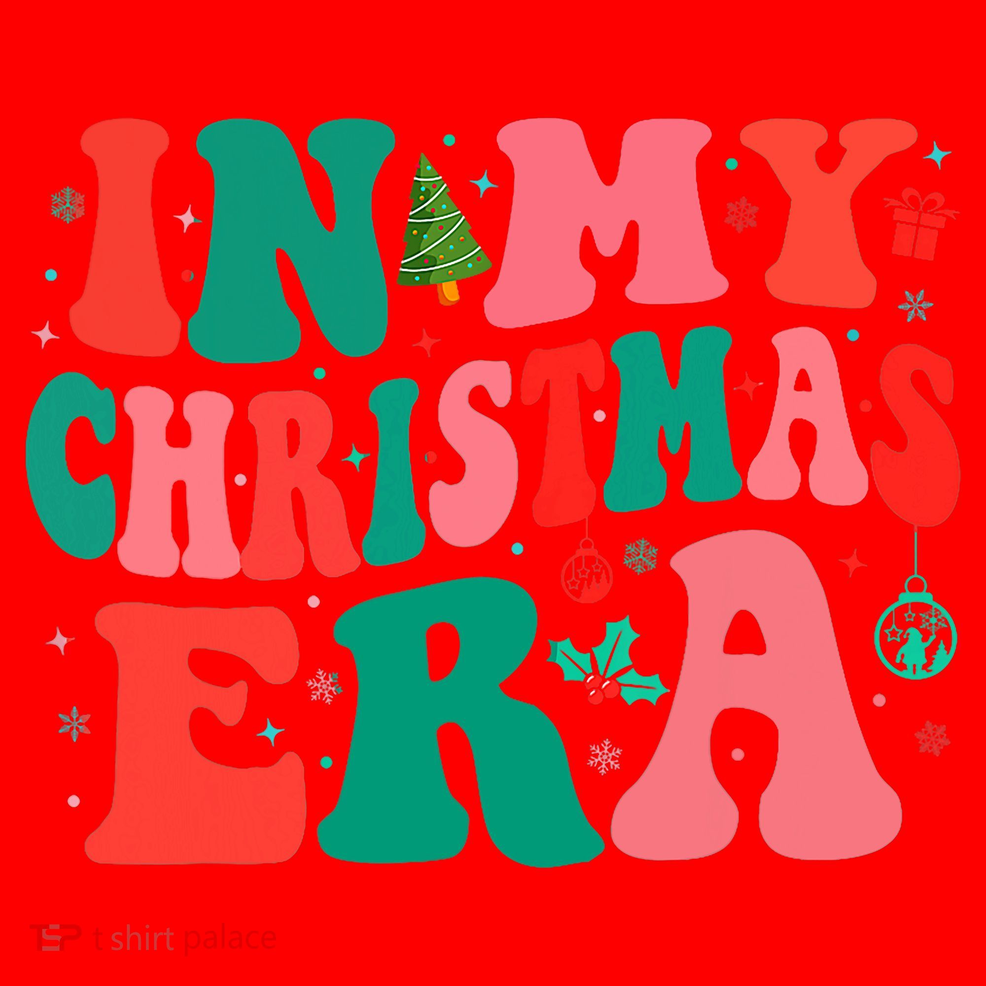 In My Christmas Era Family Matching Merry Christmas 2024 Santa Hat