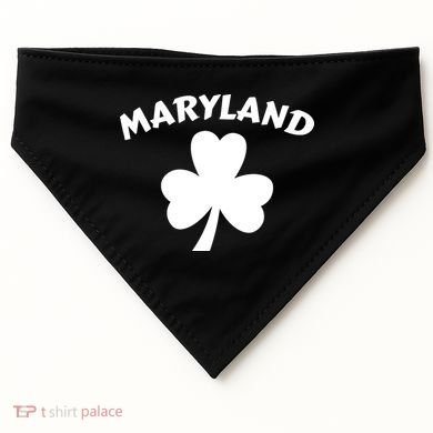 Irish Maryland Clover USA-Made Doggie Bandana