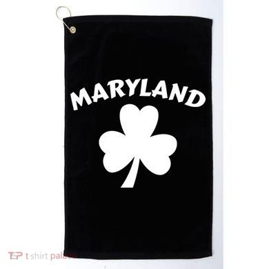 Irish Maryland Clover Golf Towel