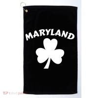 Irish Maryland Clover Golf Towel thumb 0